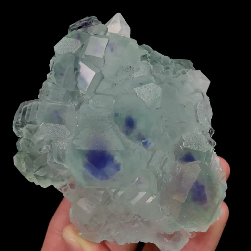 Natural Blue Heart Fluorite, Mineral Specimen:Fujian,China (100*45*85MM) - image 6