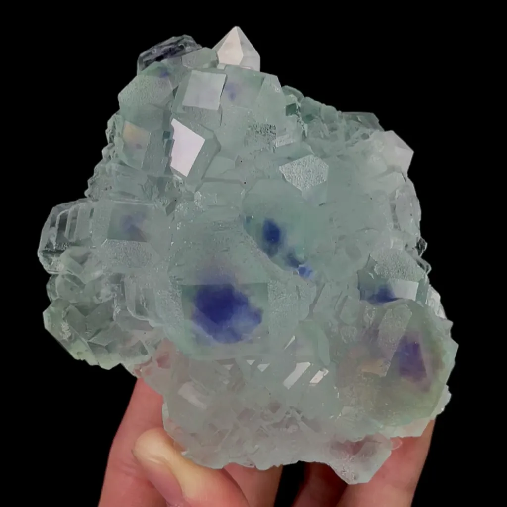 Natural Blue Heart Fluorite, Mineral Specimen:Fujian,China (100*45*85MM) - image 7