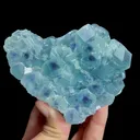 Natural Blue Heart Fluorite, Mineral Specimen:Fujian,China (100*70*35MM) - image 4