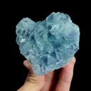 Natural Blue Heart Fluorite, Mineral Specimen:Fujian,China (100*70*35MM) - image 2