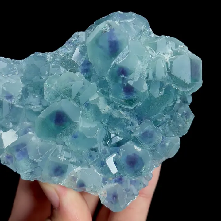 Natural Blue Heart Fluorite, Mineral Specimen:Fujian,China (100*70*35MM) - image 3