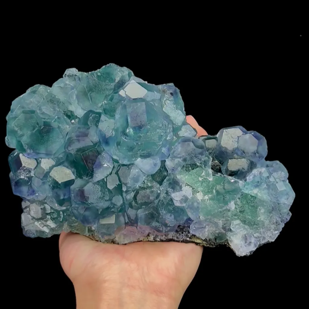 Natural Blue Heart Fluorite, Mineral Specimen:Fujian,China (170*110*70MM) - image 2