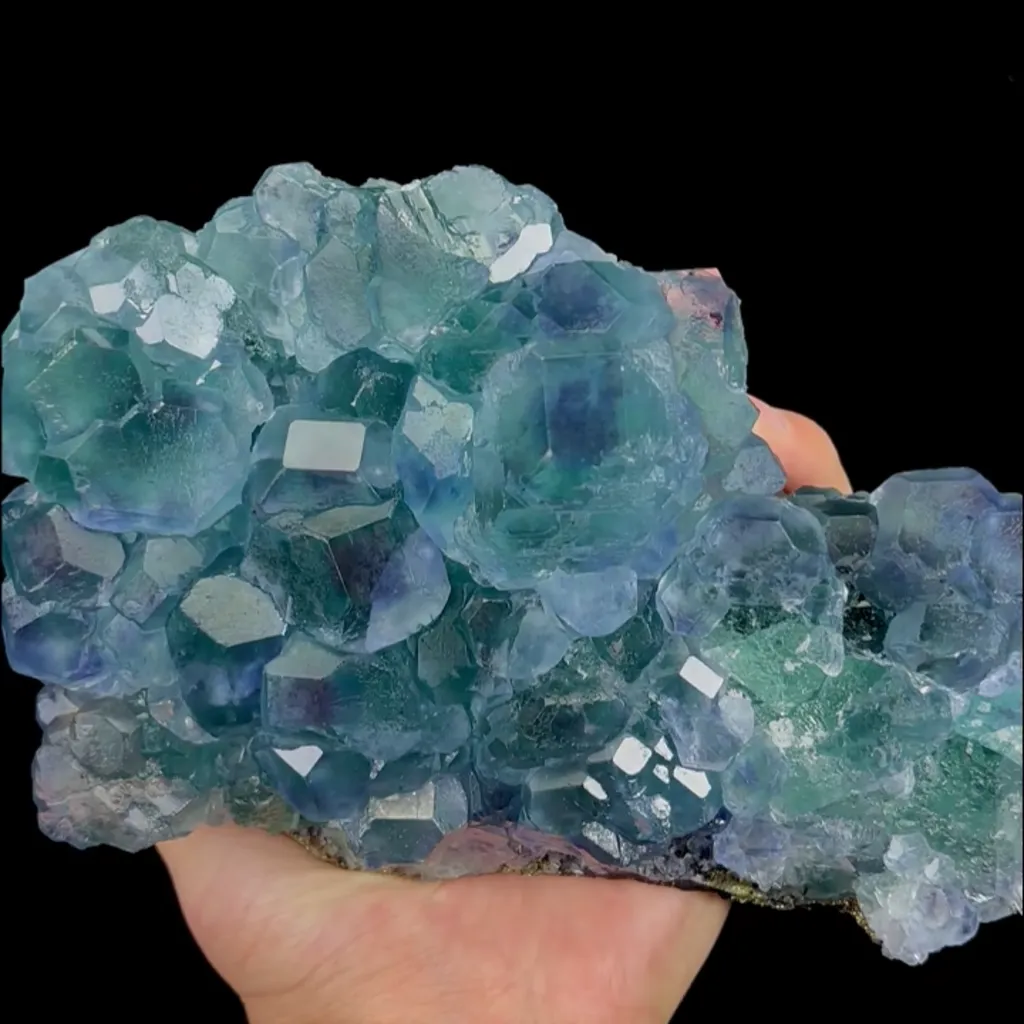 Natural Blue Heart Fluorite, Mineral Specimen:Fujian,China (170*110*70MM) - image 4