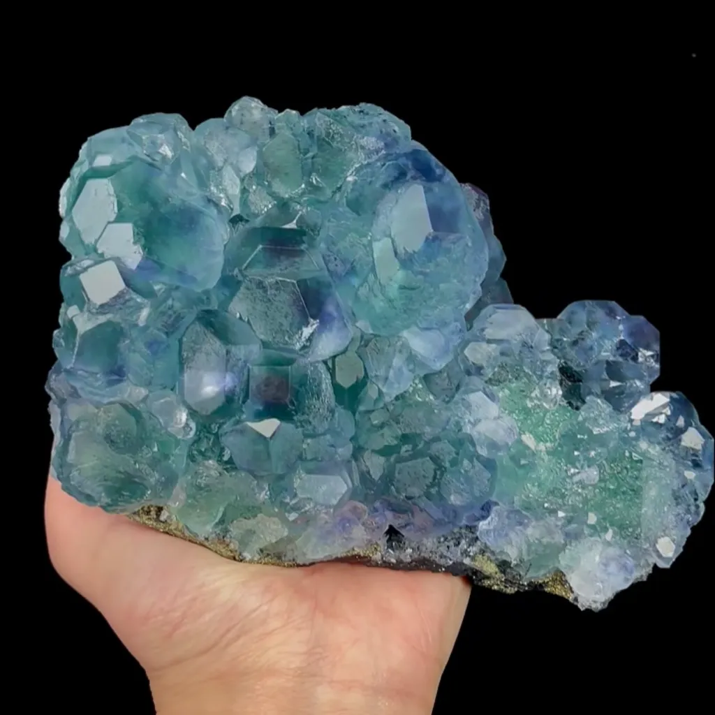 Natural Blue Heart Fluorite, Mineral Specimen:Fujian,China (170*110*70MM) - image 3