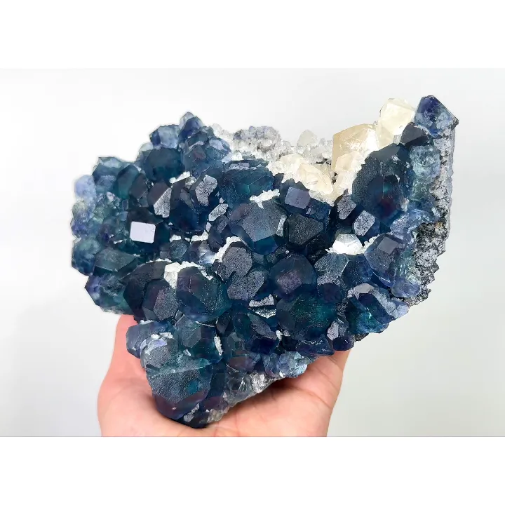 Natural Blue Heart Fluorite, Mineral Specimen:Fujian,China (190*145*55MM) image