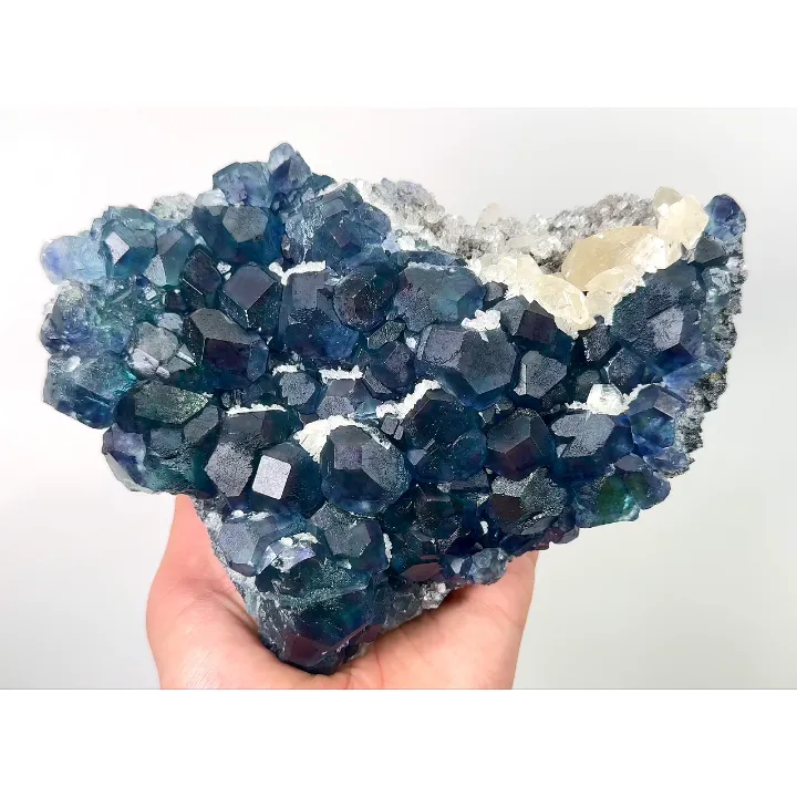 Natural Blue Heart Fluorite, Mineral Specimen:Fujian,China (190*145*55MM) - image 4