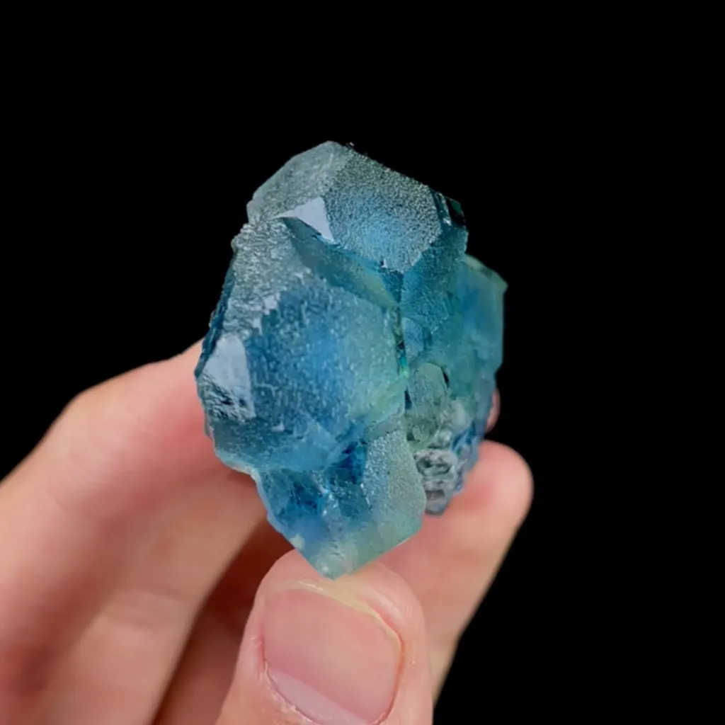 Natural Blue Heart Fluorite, Mineral Specimen:Fujian,China (50*40*20MM) - image 3