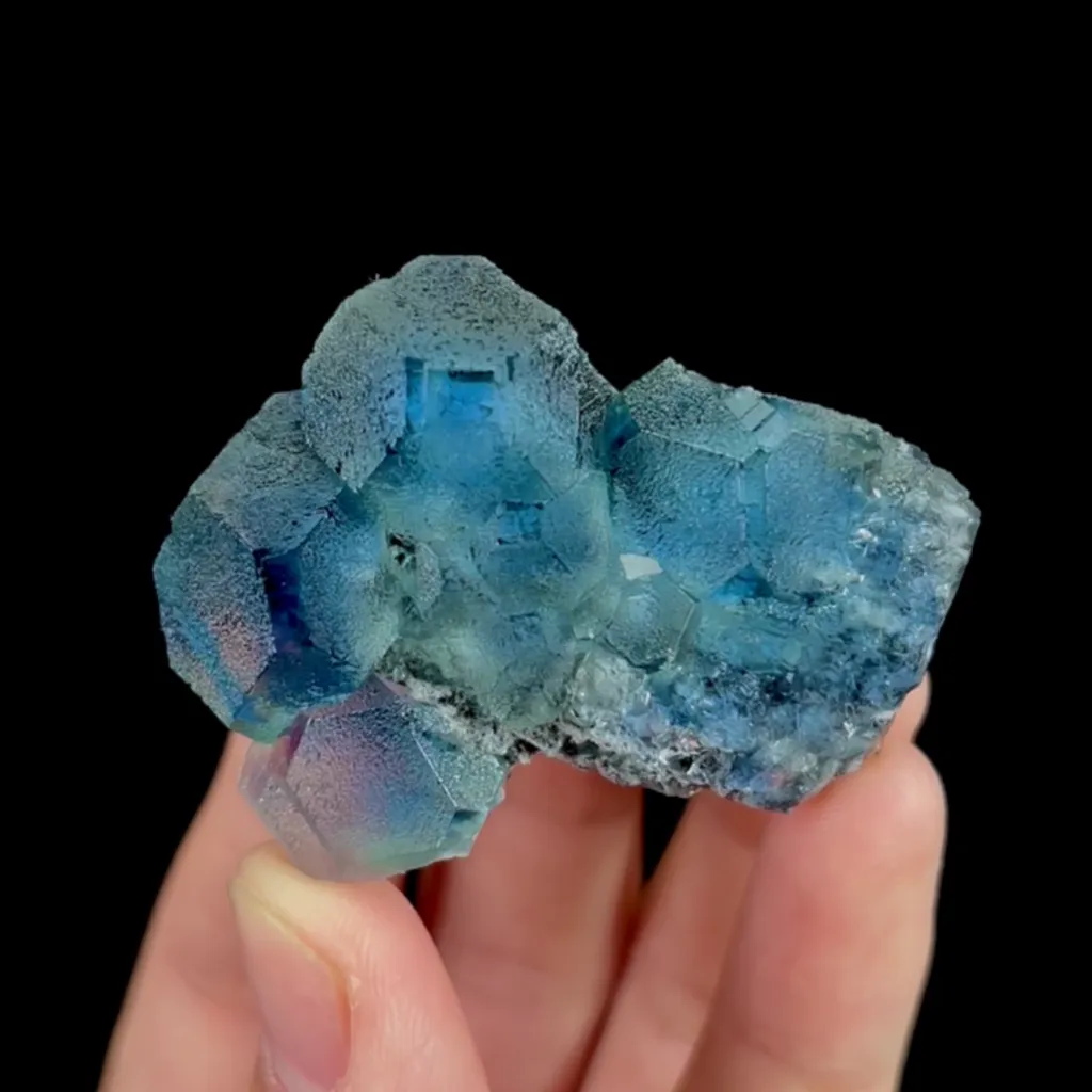 Natural Blue Heart Fluorite, Mineral Specimen:Fujian,China (50*40*20MM) - image 5