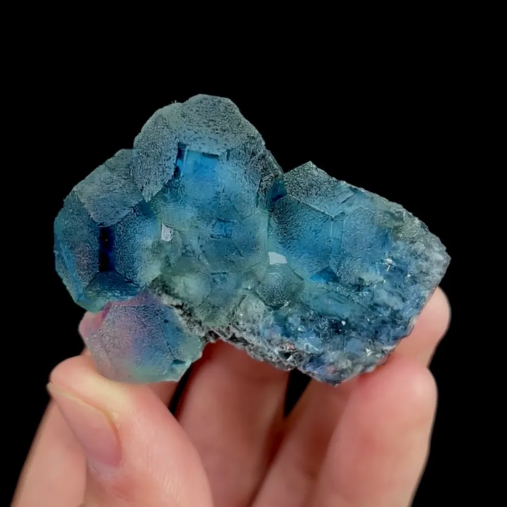 Natural Blue Heart Fluorite, Mineral Specimen:Fujian,China (50*40*20MM) - image 4