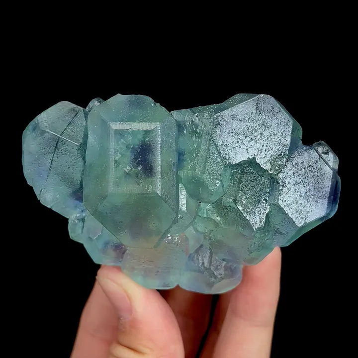 Natural Blue Heart Fluorite, Mineral Specimen:Fujian,China (65*60*35MM) image