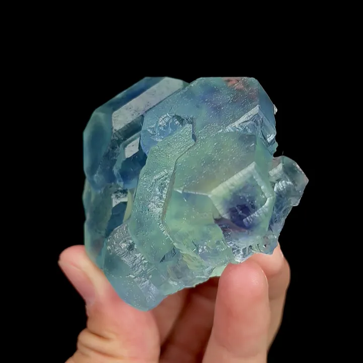 Natural Blue Heart Fluorite, Mineral Specimen:Fujian,China (65*60*35MM) - image 2
