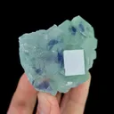 Natural Blue Heart Fluorite, Mineral Specimen:Fujian,China (70*40*35MM) - image 3
