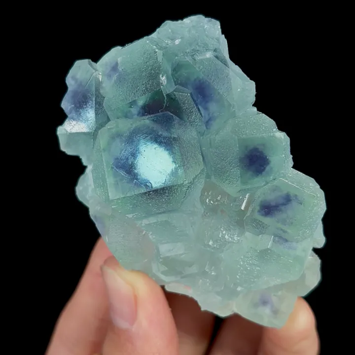Natural Blue Heart Fluorite, Mineral Specimen:Fujian,China (70*40*35MM) - image 4