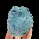 Natural Blue Heart Fluorite, Mineral Specimen:Fujian,China (75*70*35MM) - image 4