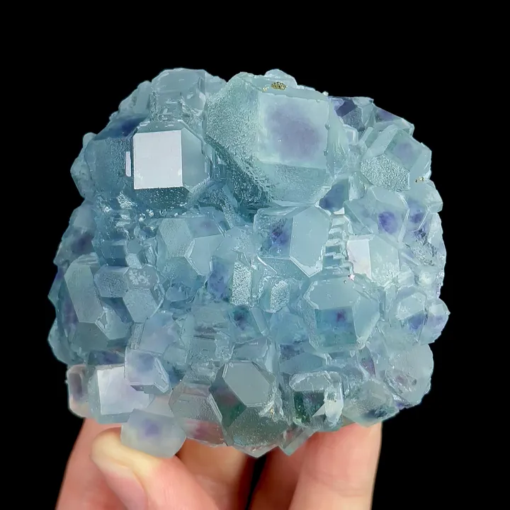 Natural Blue Heart Fluorite, Mineral Specimen:Fujian,China (75*70*35MM) image