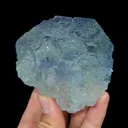 Natural Blue Heart Fluorite, Mineral Specimen:Fujian,China (75*70*55MM) - image 1