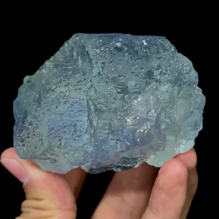 Natural Blue Heart Fluorite, Mineral Specimen:Fujian,China (75*70*55MM) - image 3