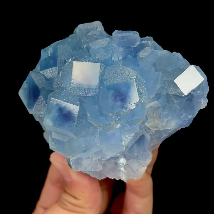 Natural Blue Heart Fluorite, Mineral Specimen:Fujian,China (90*70*45MM) image
