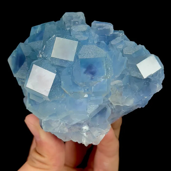 Natural Blue Heart Fluorite, Mineral Specimen:Fujian,China (90*70*45MM) - image 3
