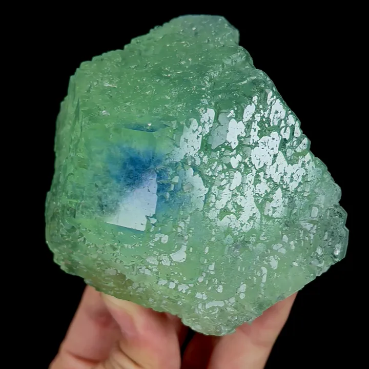 Natural Blue Heart Fluorite, Mineral Specimen:Fujian,China (90*85*55MM) - image 2