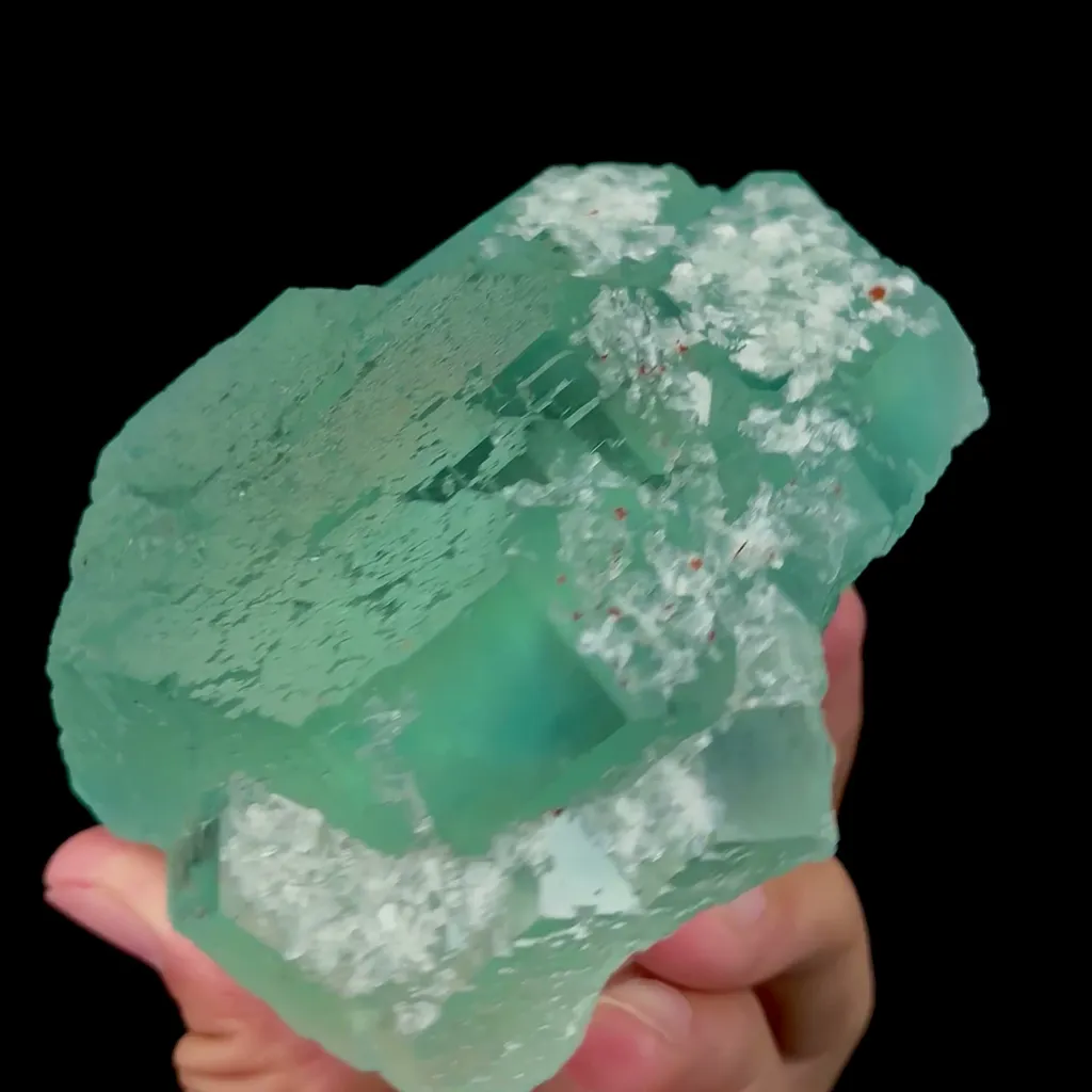 Natural Blue Heart Fluorite Mineral Specimen,High Quality Specimen,FUJIAN,CHINA(100*95*55mm) - image 3