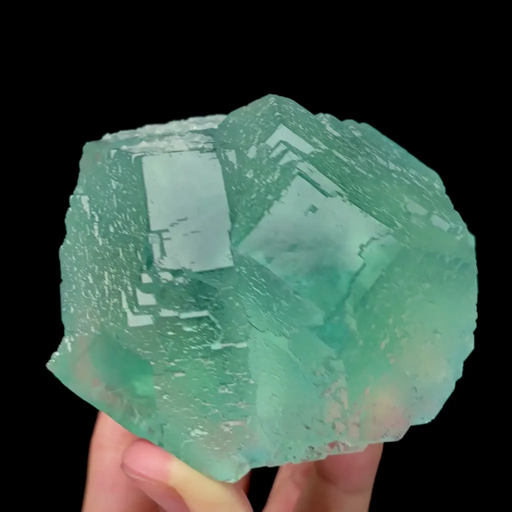 Natural Blue Heart Fluorite Mineral Specimen,High Quality Specimen,FUJIAN,CHINA(100*95*55mm) image