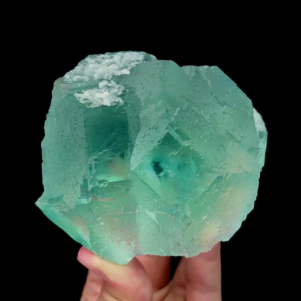 Natural Blue Heart Fluorite Mineral Specimen,High Quality Specimen,FUJIAN,CHINA(100*95*55mm) - image 5
