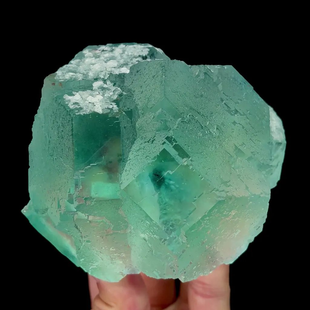 Natural Blue Heart Fluorite Mineral Specimen,High Quality Specimen,FUJIAN,CHINA(100*95*55mm) - image 4