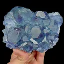 Natural Blue Heart Fluorite, Mineral Specimen:Zhejiang,China (115*80*50MM) - image 4