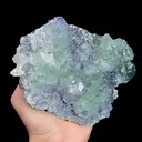 Natural Blue Hearted Fluorite and Quartz, Mineral Specimen:Fujian,China (170*110*50MM) - image 3
