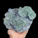Natural Blue Hearted Fluorite and Quartz, Mineral Specimen:Fujian,China (170*110*50MM) - image 2