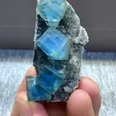 Natural Blue  Matrix Fluorite comes from Xinjiang , China  50*20*20MM - image 5