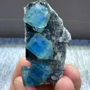 Natural Blue  Matrix Fluorite comes from Xinjiang , China  50*20*20MM - image 1