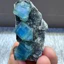 Natural Blue  Matrix Fluorite comes from Xinjiang , China  50*20*20MM - image 2