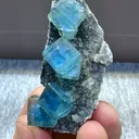 Natural Blue  Matrix Fluorite comes from Xinjiang , China  50*20*20MM - image 6