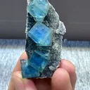 Natural Blue  Matrix Fluorite comes from Xinjiang , China  50*20*20MM - image 4