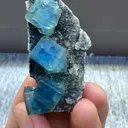 Natural Blue  Matrix Fluorite comes from Xinjiang , China  50*20*20MM - image 3