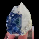 Natural Blue Octahedral Fluorite and Quartz, Mineral Specimen: Inner Mongolia,China (35*30*30MM) - image 2