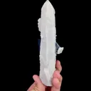Natural Blue Octahedral Fluorite and Quartz, Mineral Specimen: Inner Mongolia,China (45*155*55MM) - image 5