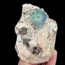 Natural Blue Octahedral Fluorite and Smoky Quartz, Mineral Specimen:Yunxiao,Fujian (70*90*60MM) - image 6