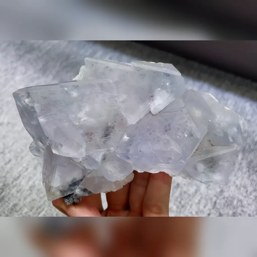 Natural Blue Octahedral Fluorite comes from Inner Mongolia,China 130*85*45MM - image 3