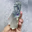 Natural Blue Phantom Fluorite and Arsenopyrite and Quartz Symbiosis comes from Yaogangxian,Hunan 70*90*35MM - image 4