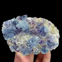 Natural Blue Phantom Fluorite and Calcite, Mineral Specimen: Yindu,Inner Mongolia (110*75*30MM) - image 3