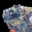 Natural Blue Phantom Fluorite and Calcite, Mineral Specimen: Yindu,Inner Mongolia (110*75*30MM) - image 2