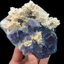 Natural Blue Phantom Fluorite and Calcite, Mineral Specimen:Yaogangxian,Hunan (125*105*50MM) - image 3