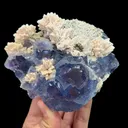Natural Blue Phantom Fluorite and Calcite, Mineral Specimen:Yaogangxian,Hunan (125*105*50MM) - image 1