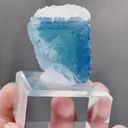 Natural Blue Phantom Fluorite and Flaky Calcite coexist comes from Yaogangxian,Hunan 35*30*25MM - image 4