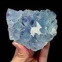 Natural Blue Phantom Fluorite and Flaky Calcite Mineral Specimen,High Quality Specimen,FUJIAN,CHINA(90*75*30mm) - image 1