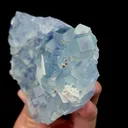 Natural Blue Phantom Fluorite and Flaky Calcite Mineral Specimen,High Quality Specimen,FUJIAN,CHINA(90*75*30mm) - image 3