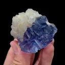 Natural Blue Phantom Fluorite and Flaky Calcite Mineral Specimen,High Quality Specimen,YAO GANG XIAN,HUNAN,CHINA(57*50*42mm) - image 4